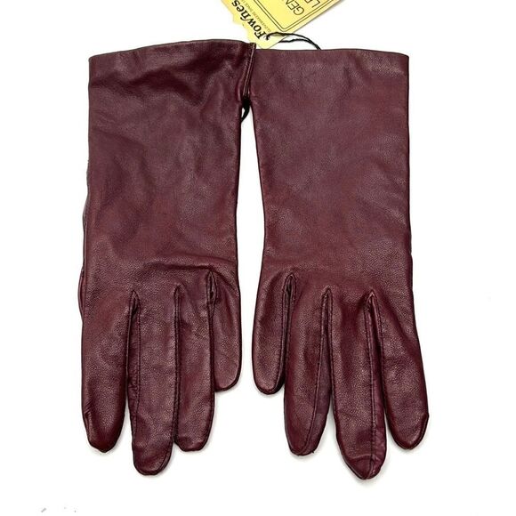 NWT Vintage FOWNES LEATHER GLOVES w/ ANTRON LINING, PHILIPPINES sz M - Picture 2 of 11